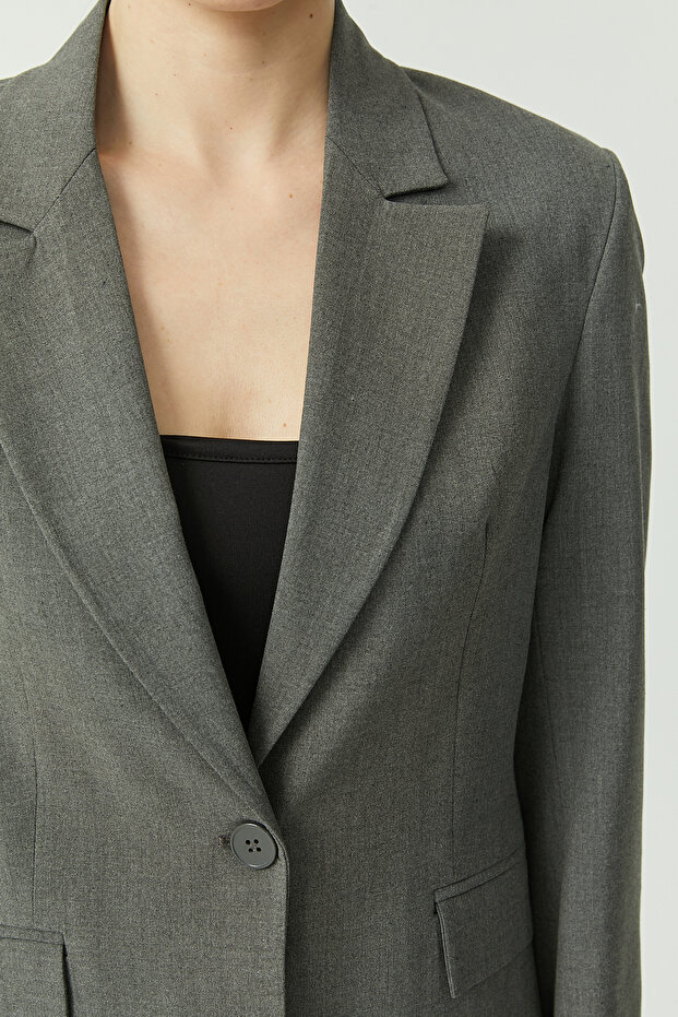 Tek Düğmeli Ceket - 8