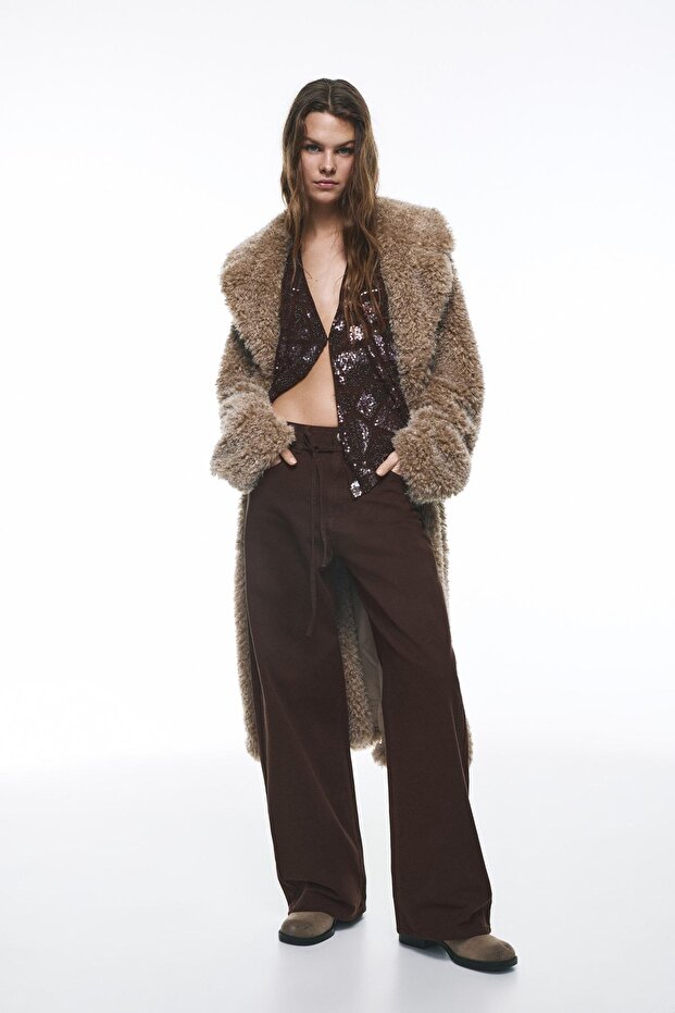 Bağcıklı baggy jean - 1