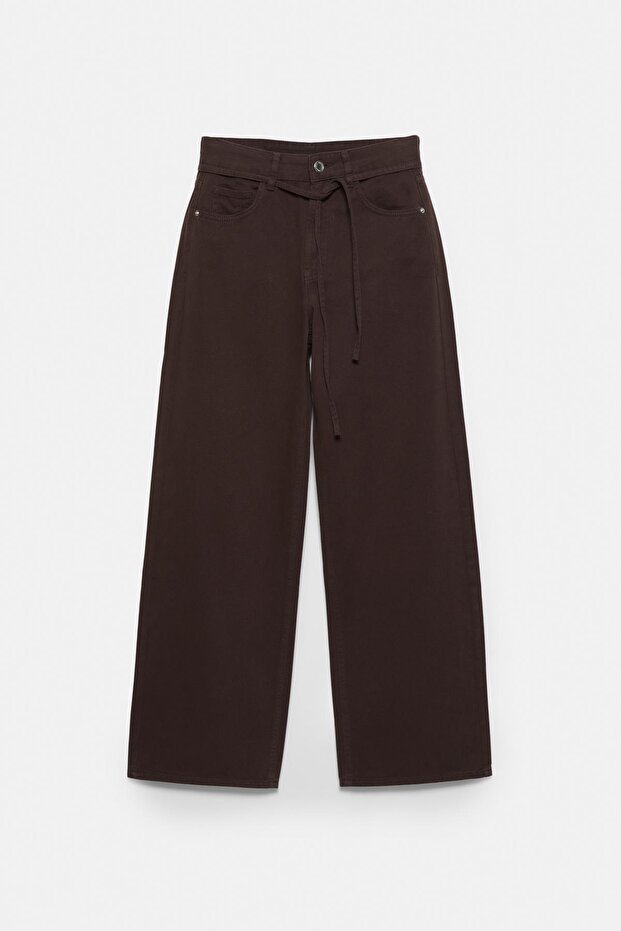 Bağcıklı baggy jean - 7