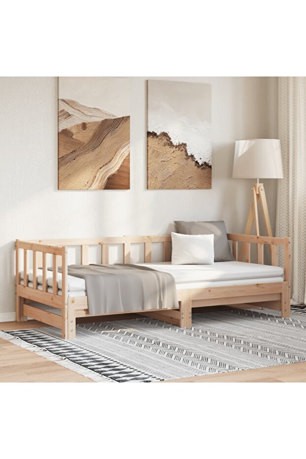 Pull-out Day Bed without Mattress 2x(90x200)cm