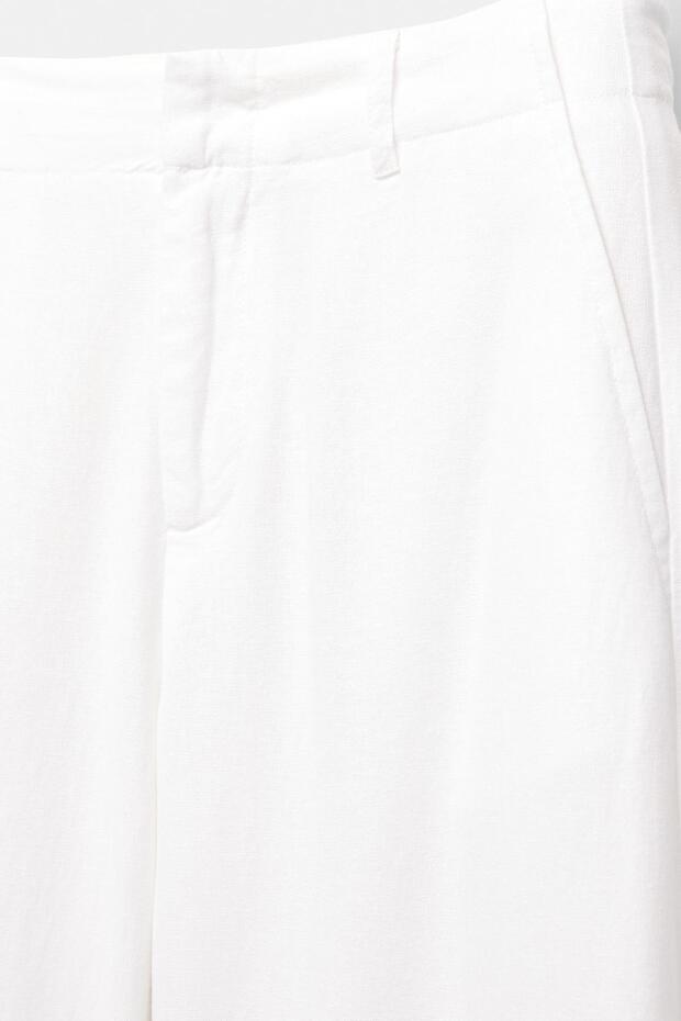 Ketenli pantolon - 7