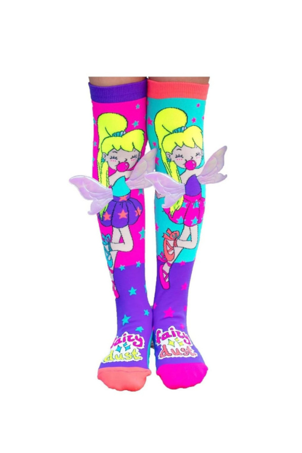 Fairy Dust Figured Winged Knee Socks