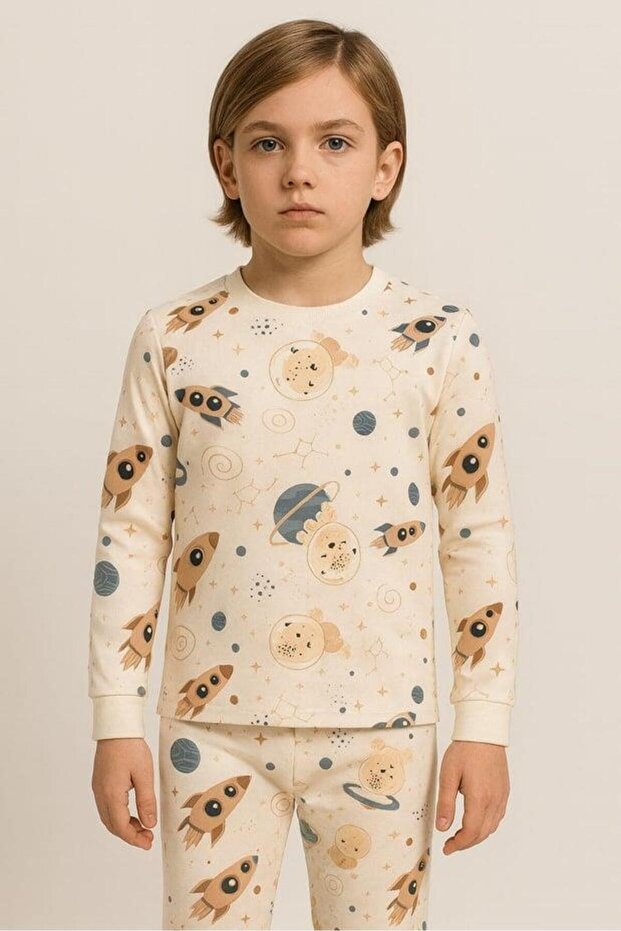 Σετ Πυτζάμες Boy's Space Patterned - 1