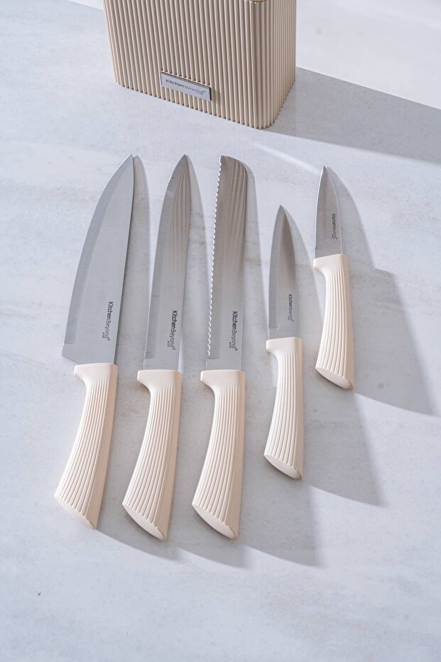 7964 Cooper 6 Parça Standlı Bıçak Seti - 5