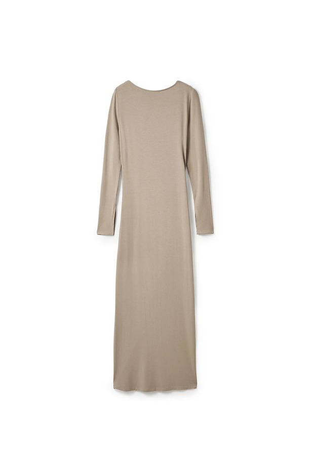 Yırtmaçlı Vizon Örme Bluz - 7