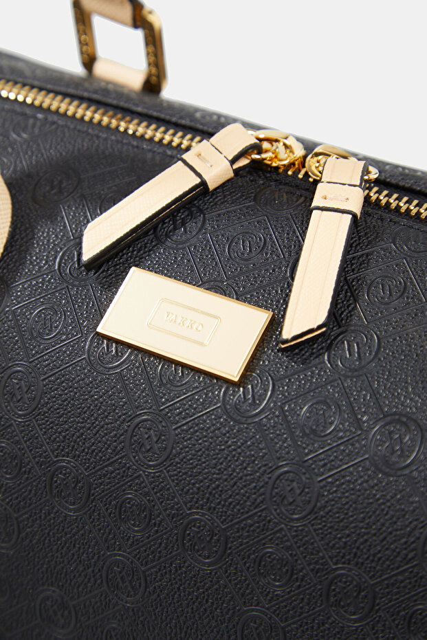 SİYAH MONOGRAM ÇANTA - 6