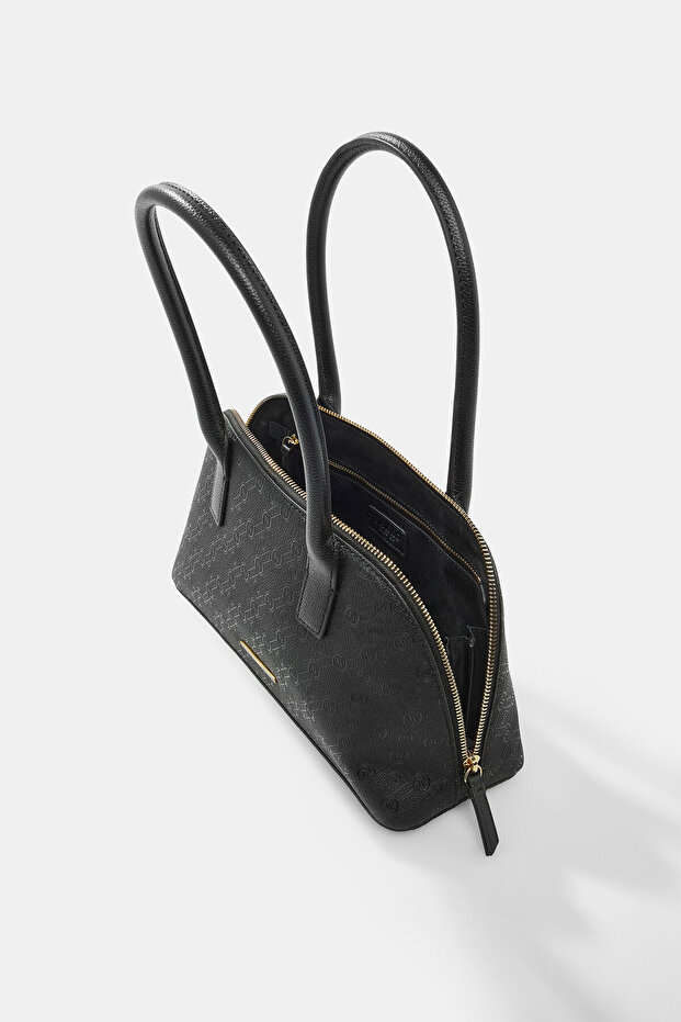 SİYAH MONOGRAM ÇANTA - 6
