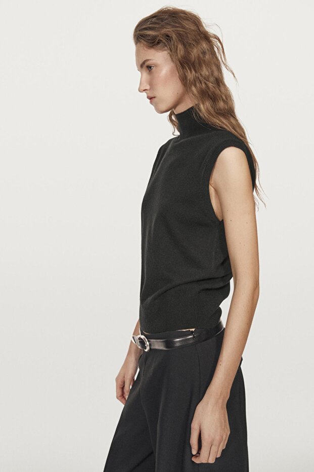 %100 kaşmir triko yelek - 3