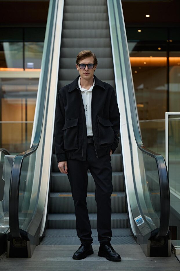 Kaşe Bomber Ceket - 4