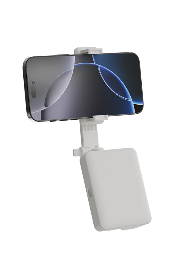 Lifestyle 3-in-1 Bluetooth Selfie Stick with Detachable Fill Light & Stand - White