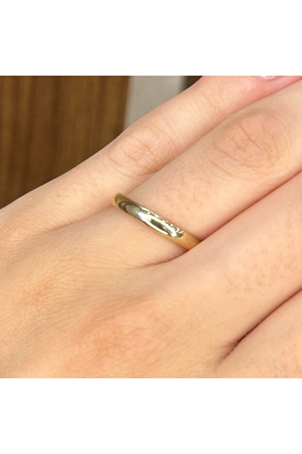 14 Ayar Düz Alyans - 3