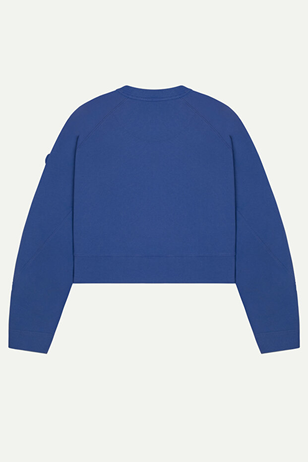 Kadın Basic Regular Crop Sweatshirt - Ruvien - Comet - 2