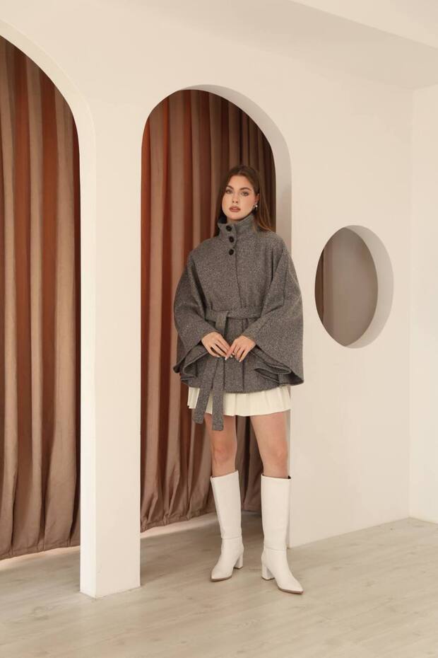 İTHAL KEÇE KUMAŞ PANÇO - 3