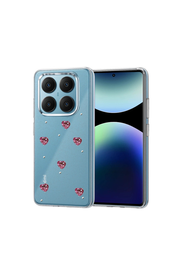 غطاء Xiaomi Redmi Note 14 Pro 4g بنمط الفيونكة - نمط 7 - 1