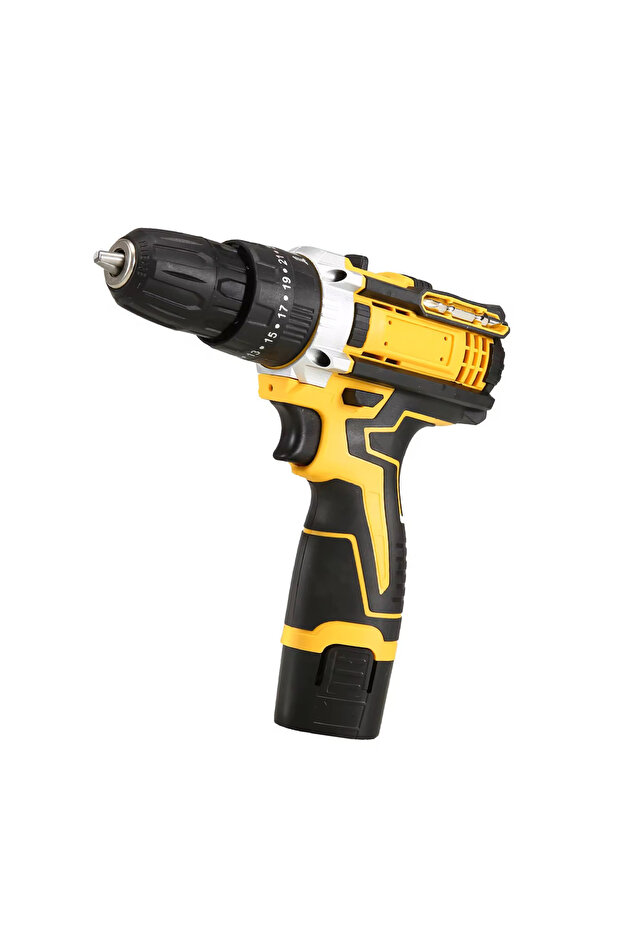 Rechargeable Cordless Drill Lithium Battery Handheld Drilling Impact Electric Cordless Drill