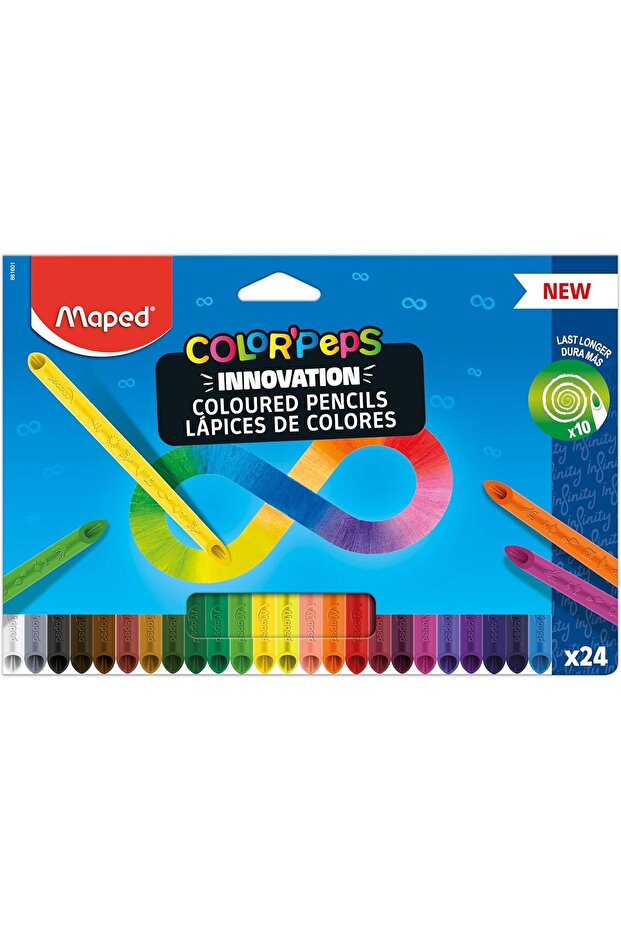 Colour'Peps Infinity Colouring Pencils - Pack of 24