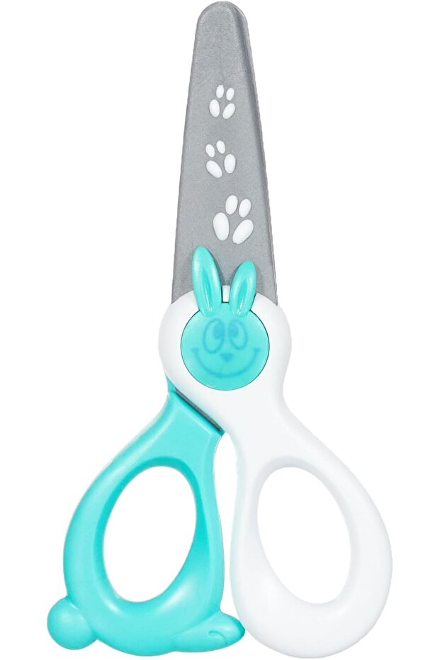KIDI Cut Safety Children's Craft Scissors 12 cm - Turquoise (Assorted Colours)