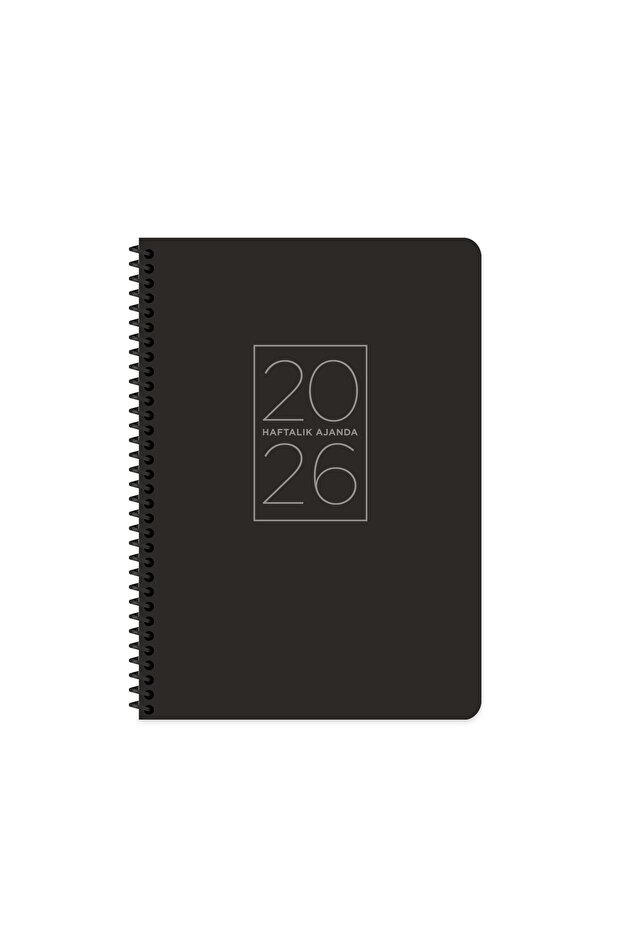Keskin 2026-20*28 Spiral Weekly Agenda-Black