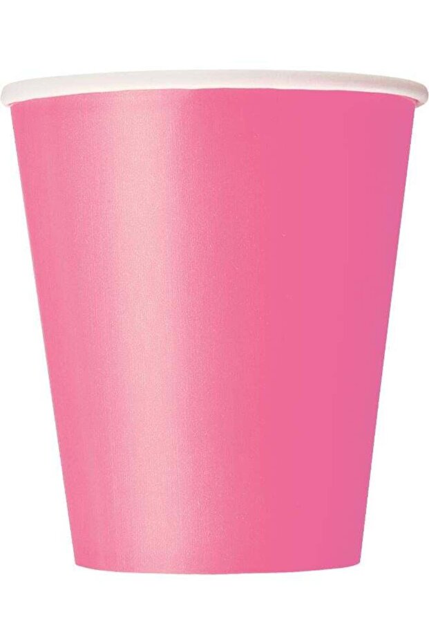 Hot Pink Cups 9Oz - Pack Of 14