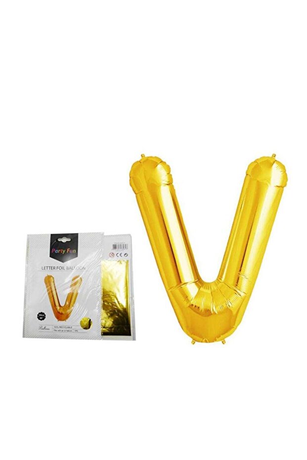 Foil Letter Balloon 40" (V) Golden Color