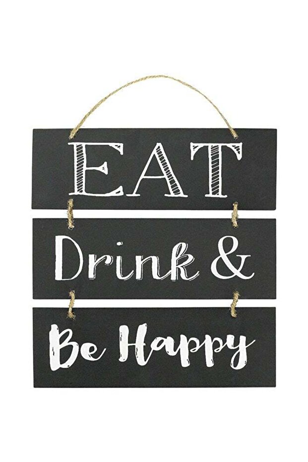 3-Tiered Wood Sign With Rope Hanger Party Supplies