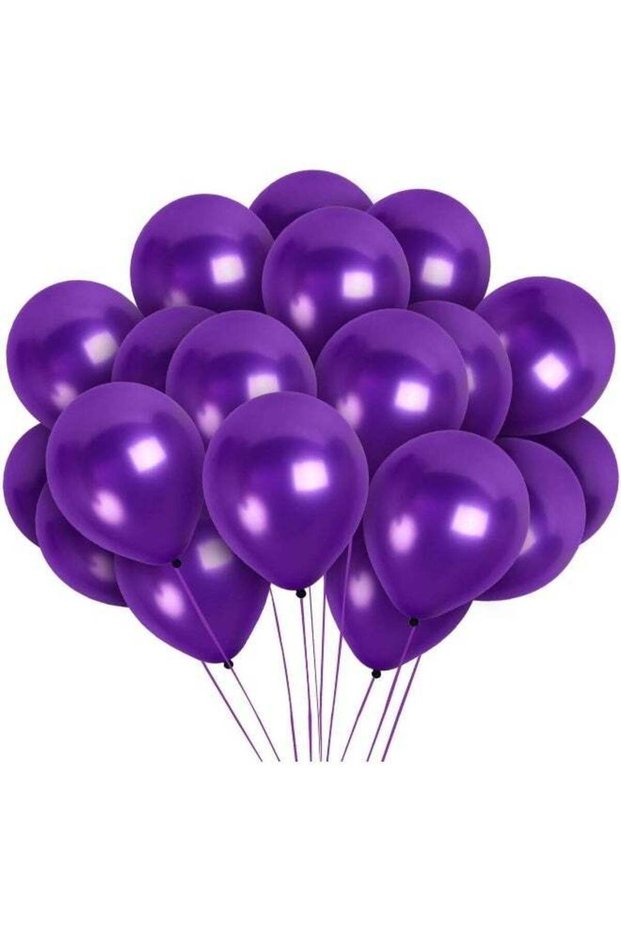 Goldedge – 100 PC Fashion Violet Latex Balloons, 12 Inch Purple Party Balloons for Celebrations, Gi