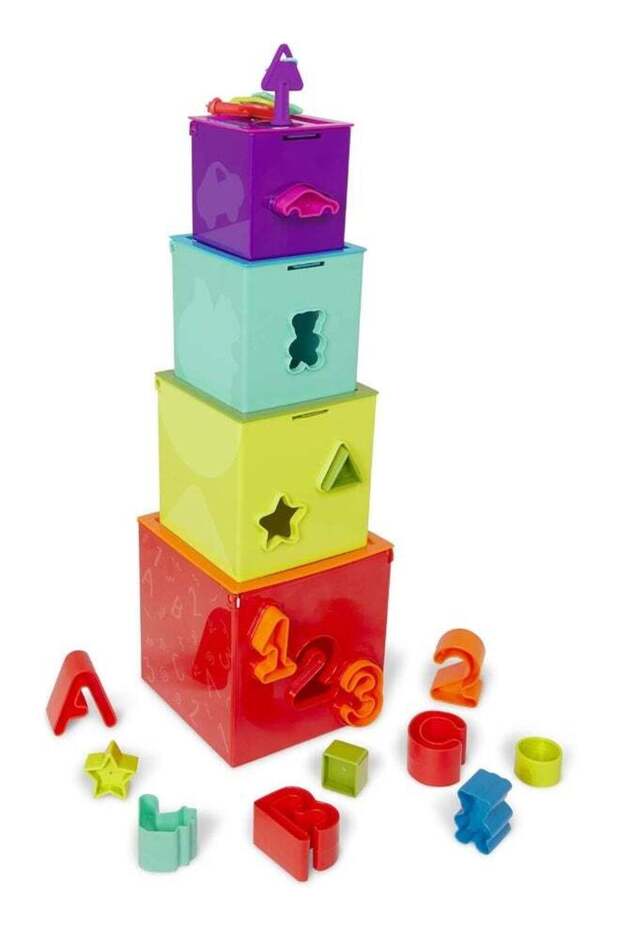 Sorting And Stacking Boxes, Activity Box Play Set, Lock And Learn Activity Cubes, Pre School Toys,