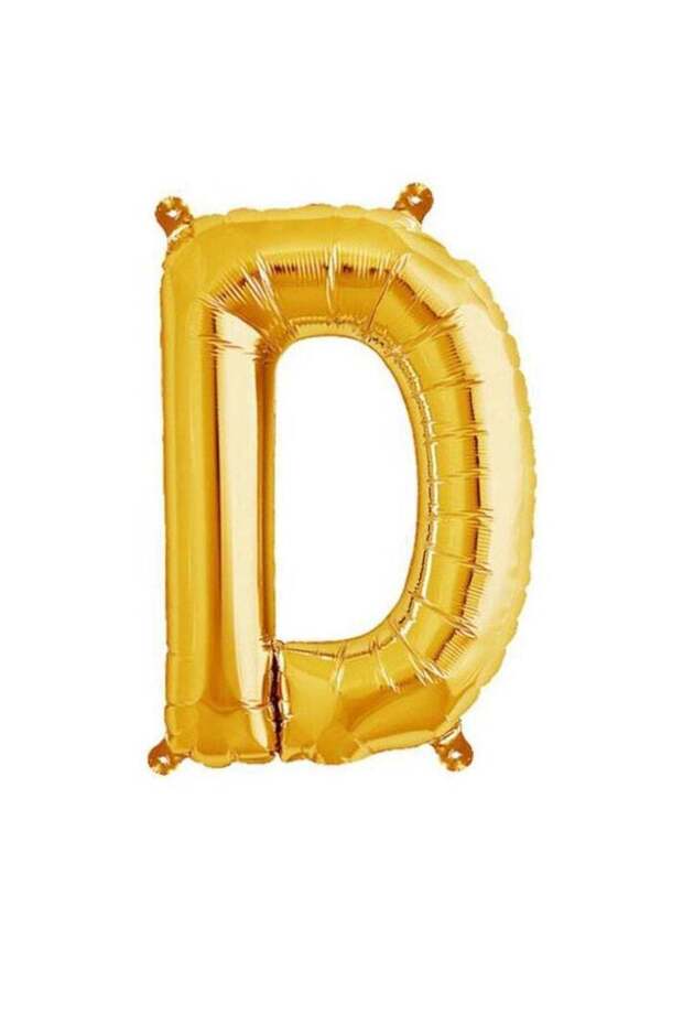 Foil Letter Balloon 40" (D) Golden Color