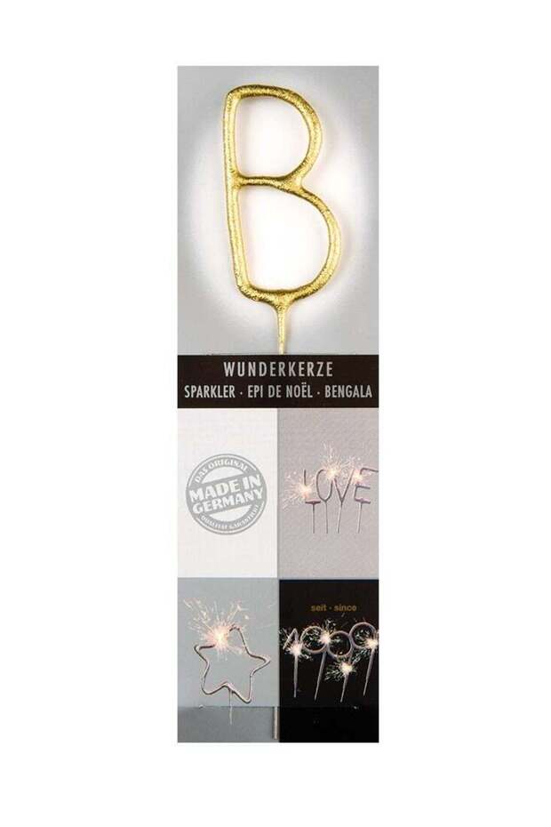 Gold Sparkler Candle B