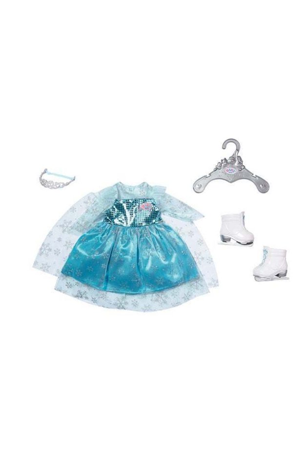 Princess On Ice Dress Set Fits Dolls up to 43cm, Includes Dress, Tiara and ice Skates