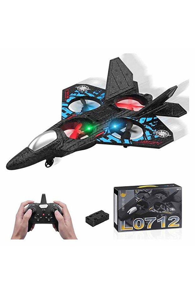 Toyland RC Aeroplane 2.4GHz Remote Control Quadcopter Floating Fighter Plane â€“ RTF Airplane Toy W