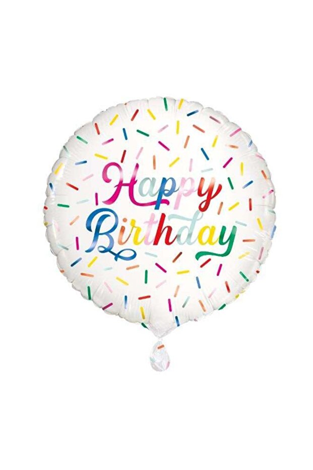 18" Package Sprinkle Happy Birthday Foil Balloon