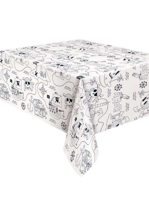 Ahoy Pirate Colouring Paper Table Cover