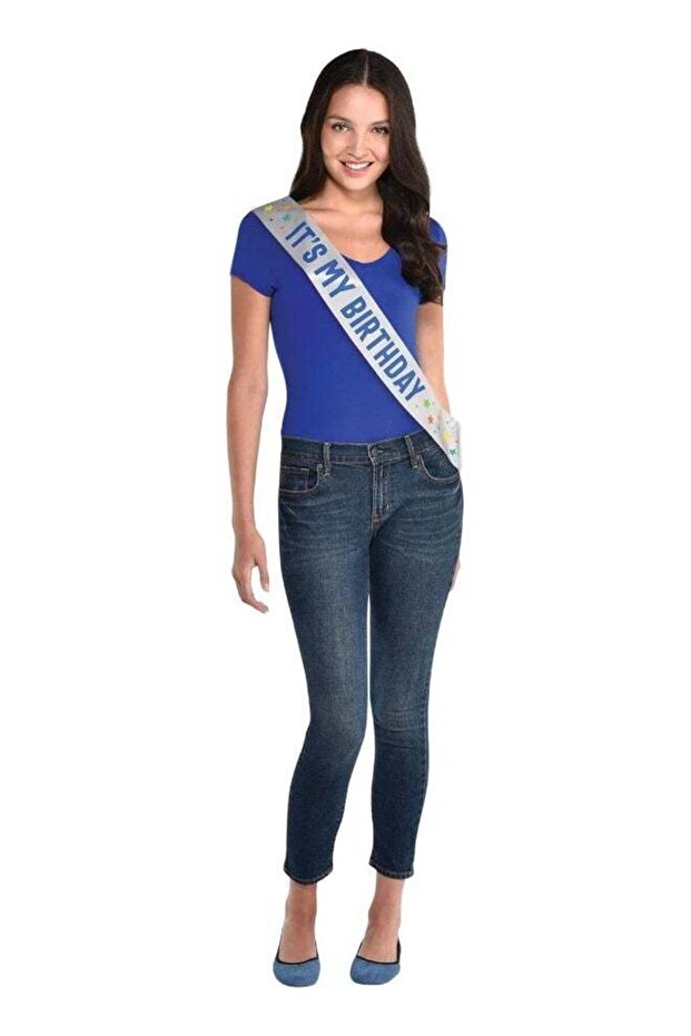Primary Birthday Satin Sash - 65" | Multicolor | 1 Pc.