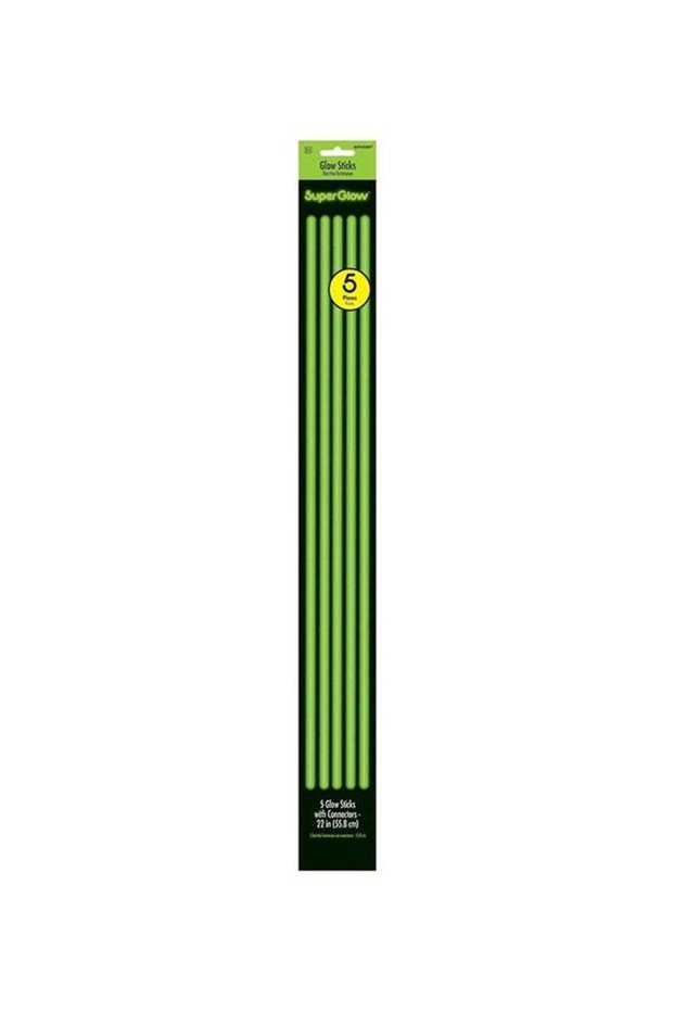 5-Piece Super Glow Stick 22inch Party Accessories Party Supplies 22inch
