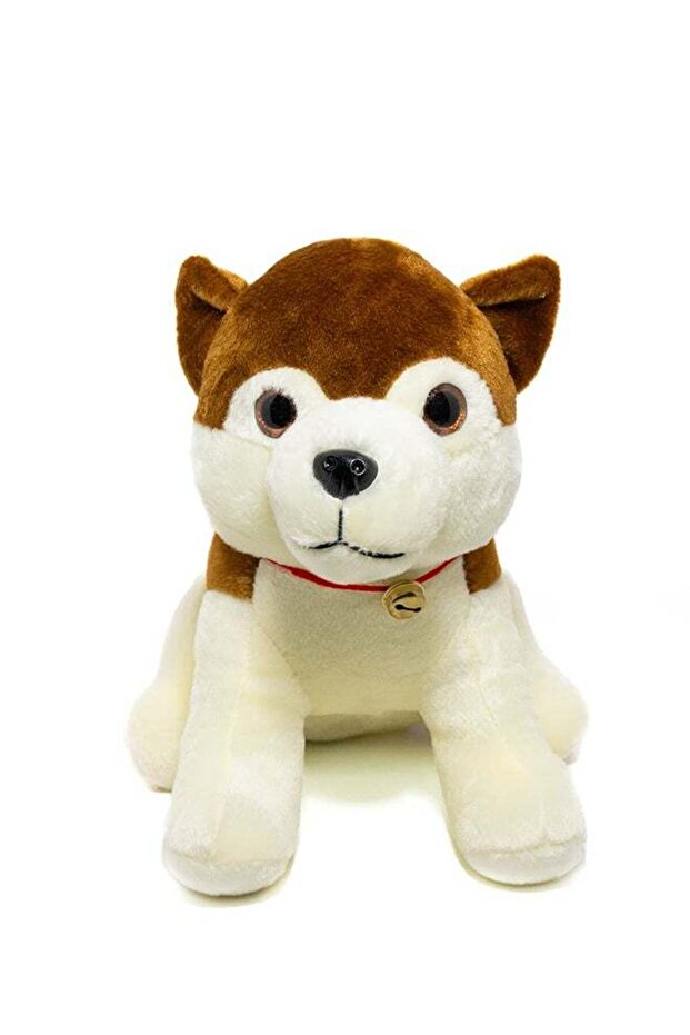 Plush Puppy With Ty Eyes- Black & Brown Size 35