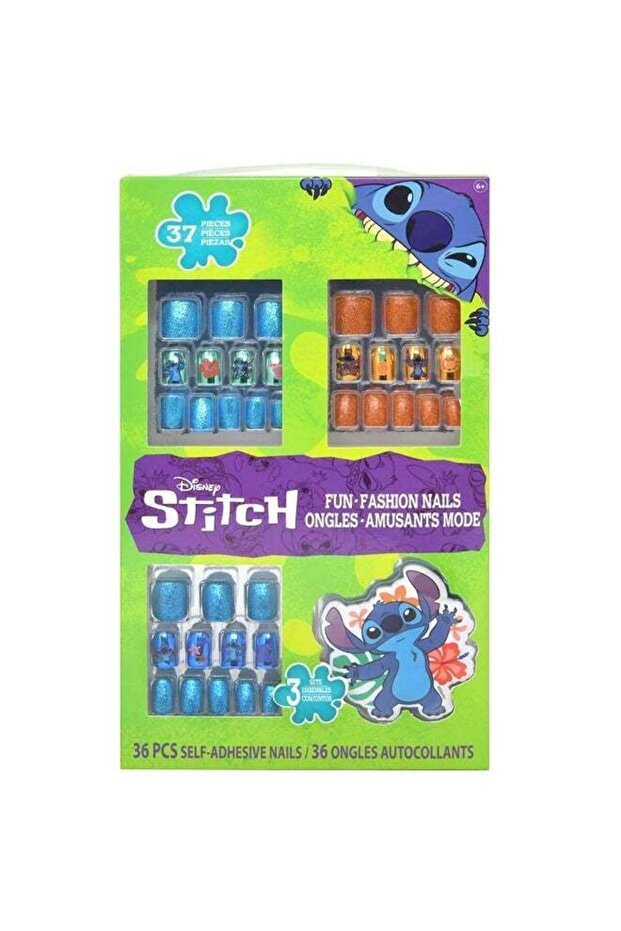 Disney Stitch Self Adhesive Press-On Nails Set (36 Pieces)