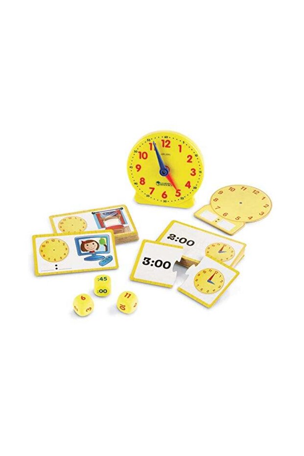 Learning Resources Time Activity Set – Telling Time Educational Toy, 5+
