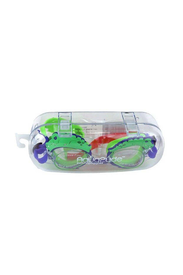 Aqua2Ude Alligator Swim Goggles (Royal Blue/Green)