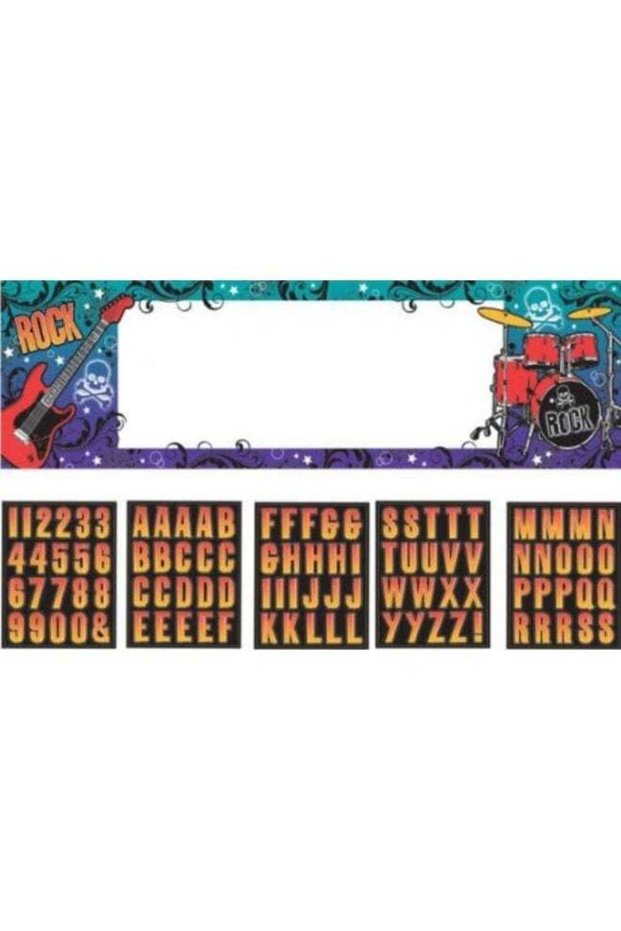 Rock'n'roll banner to personalize