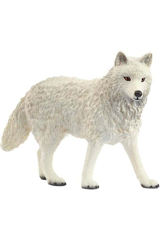 Wild Life Arctic Wolf Figure (8.31 X 3.2 X 6.10 Cm)
