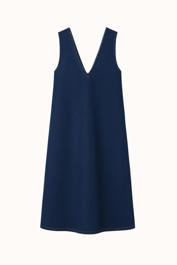 V Neck Denim Jilet