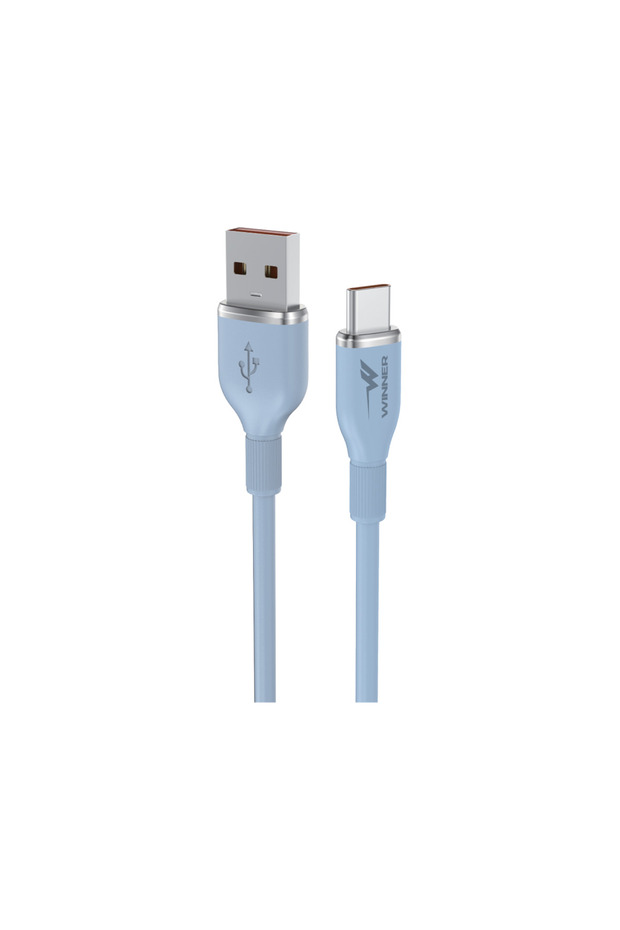 كابل شحن ونقل بيانات USB من السيليكون - من النوع C - 1