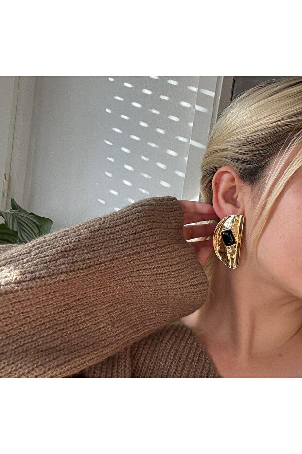 Black Sofia Earrings - 2