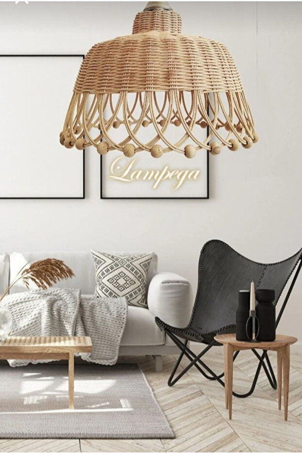 rattan bambu avize - 1