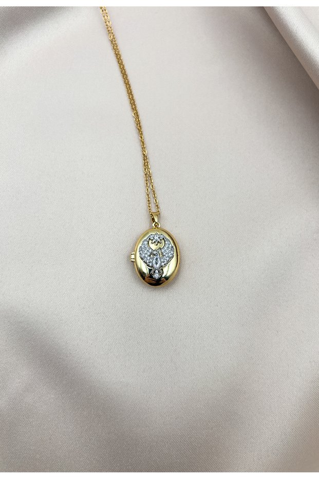 Steel Phoenix Design Necklace Women Gold Color Elegant Minimal
