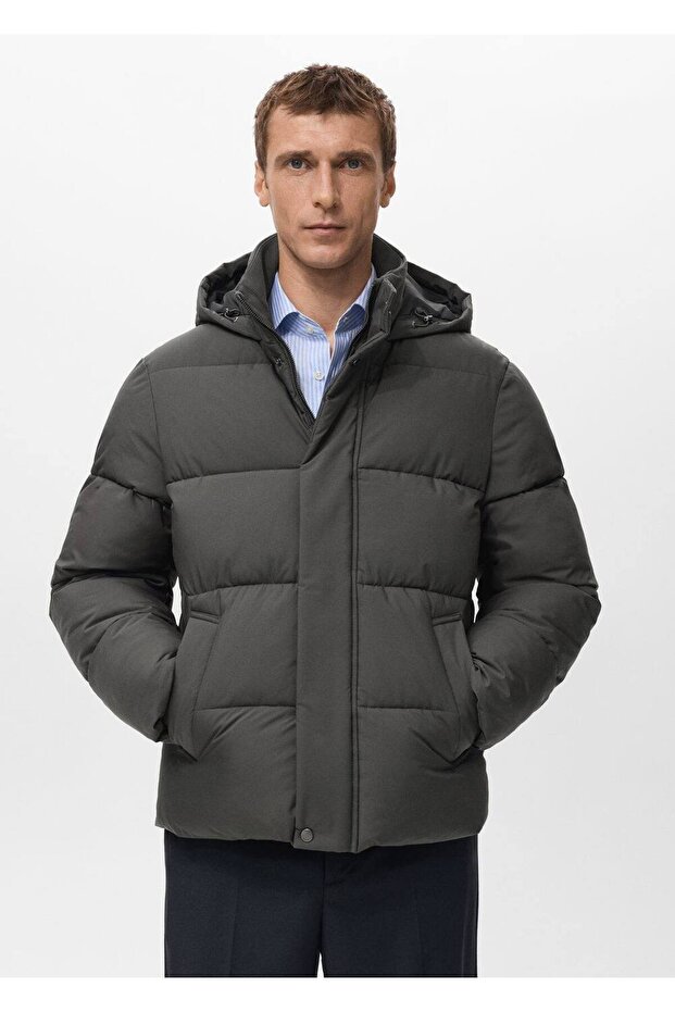 Su itici kapitone kısa anorak - 1