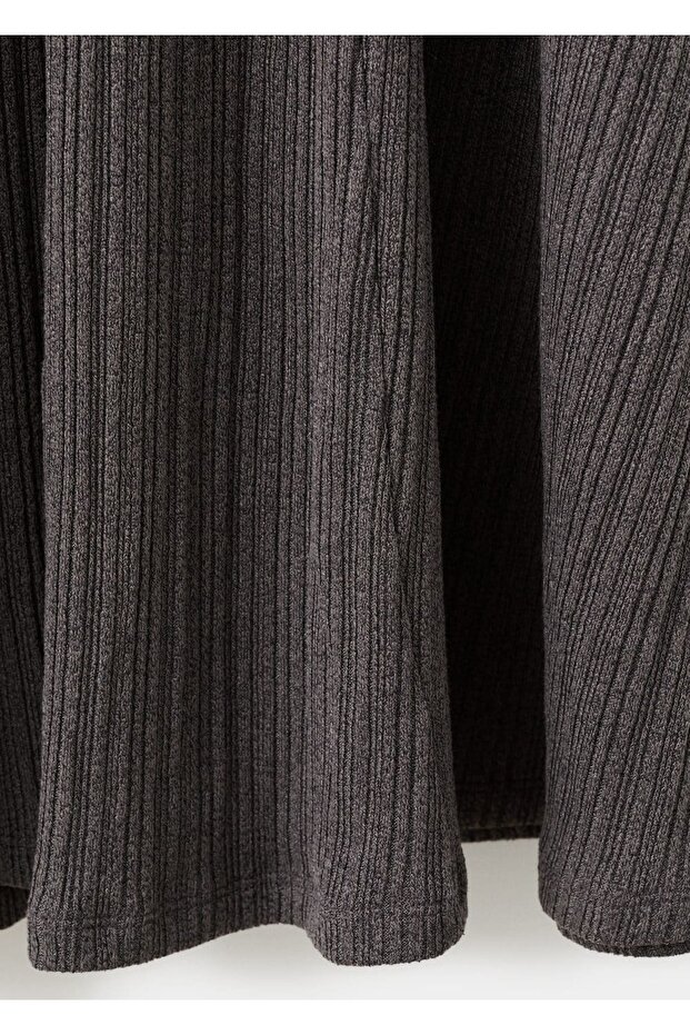 Çan kollu triko elbise - 7