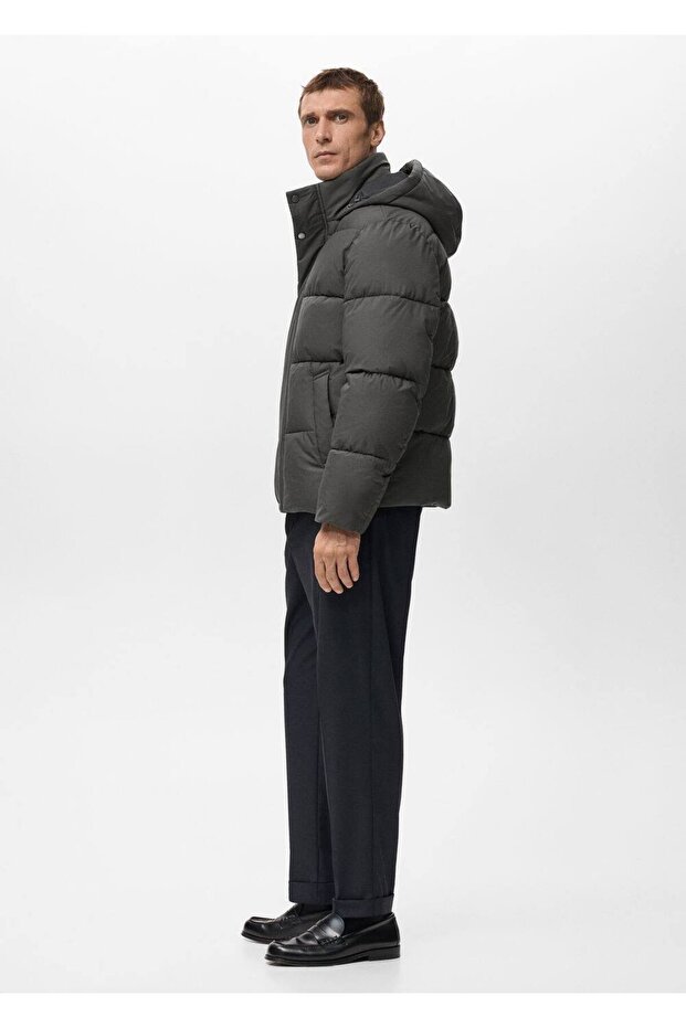 Su itici kapitone kısa anorak - 5