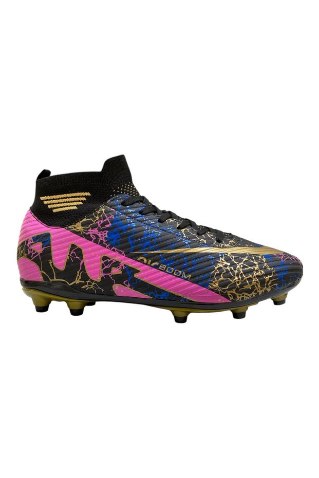 Lali̇ga Size 45-46-47 Battal Size Socks with Patterned Grass Field and Turf Field Football Shoes